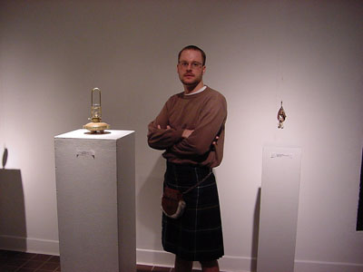 Jim at the "Men of Mettle" exhibition